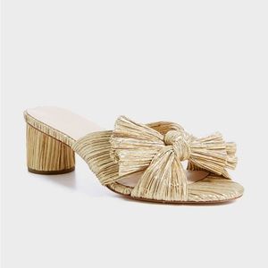 Loeffler Randall gold Emilia sandals